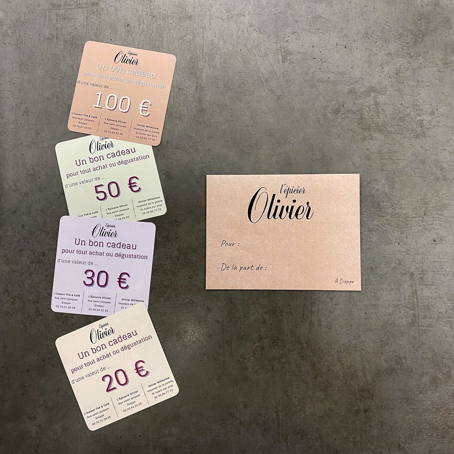 Carte Cadeau - Olivierdieppe